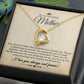 To My Mother Gift Forever Love Necklace Message Card Gift from Daughter or Son to Mom Gift - Your Love Is Like Sunshine - Parchment